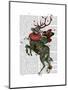 Strawberry Deer-Fab Funky-Mounted Art Print