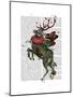 Strawberry Deer-Fab Funky-Mounted Art Print