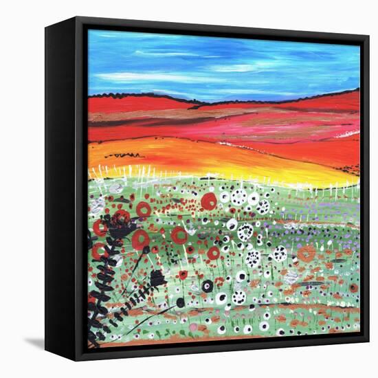 Strawberry Fields-Caroline Duncan-Framed Stretched Canvas