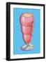 Strawberry Float-null-Framed Art Print