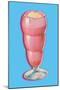 Strawberry Float-null-Mounted Art Print