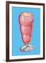 Strawberry Float-null-Framed Art Print