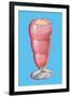 Strawberry Float-null-Framed Art Print