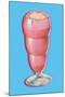 Strawberry Float-null-Mounted Art Print