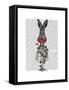 Strawberry Hare-Fab Funky-Framed Stretched Canvas