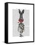 Strawberry Hare-Fab Funky-Framed Stretched Canvas
