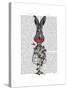 Strawberry Hare-Fab Funky-Stretched Canvas