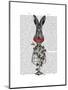 Strawberry Hare-Fab Funky-Mounted Art Print