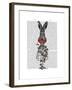 Strawberry Hare-Fab Funky-Framed Art Print