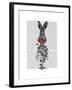 Strawberry Hare-Fab Funky-Framed Art Print