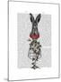 Strawberry Hare-Fab Funky-Mounted Art Print