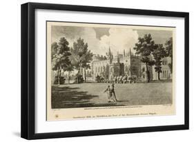 Strawberry Hill, Twickenham, London, the Seat of the Honourable Horace Walpole-Edward Dayes-Framed Giclee Print