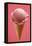 Strawberry Ice Cream Cone-Marc O^ Finley-Framed Stretched Canvas