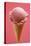 Strawberry Ice Cream Cone-Marc O^ Finley-Stretched Canvas