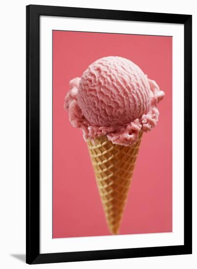 Strawberry Ice Cream Cone-Marc O^ Finley-Framed Photographic Print