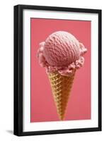 Strawberry Ice Cream Cone-Marc O^ Finley-Framed Photographic Print