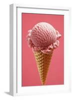 Strawberry Ice Cream Cone-Marc O^ Finley-Framed Photographic Print