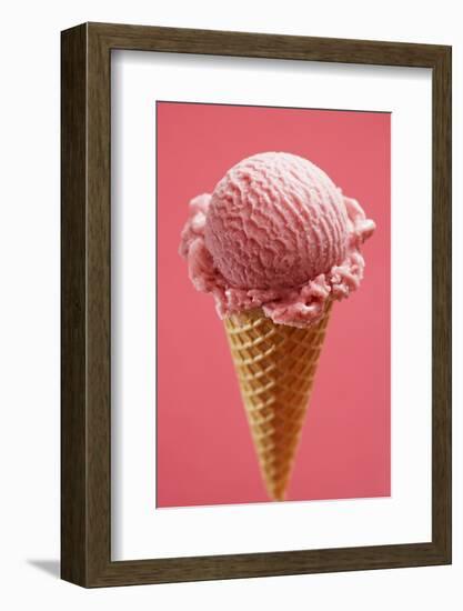 Strawberry Ice Cream Cone-Marc O^ Finley-Framed Photographic Print