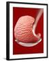 Strawberry Ice Cream on a Spoon-Marc O^ Finley-Framed Photographic Print