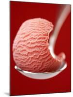Strawberry Ice Cream on a Spoon-Marc O^ Finley-Mounted Photographic Print