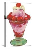 Strawberry Ice Cream Sundae-null-Stretched Canvas