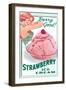 Strawberry Ice Cream-null-Framed Art Print