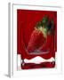 Strawberry in a Glass of Water-Vladimir Shulevsky-Framed Photographic Print