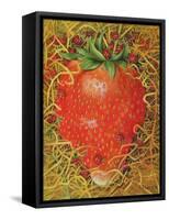 Strawberry in Straw, 1998-E.B. Watts-Framed Stretched Canvas