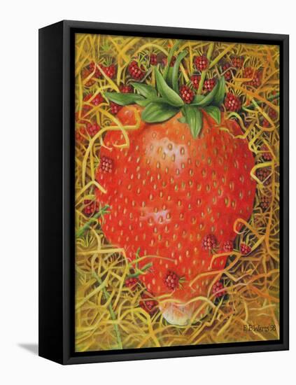 Strawberry in Straw, 1998-E.B. Watts-Framed Stretched Canvas