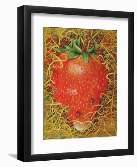 Strawberry in Straw, 1998-E.B. Watts-Framed Premium Giclee Print