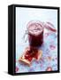 Strawberry Jam on Toast and in Preserving Jar-Roland Zollner-Framed Stretched Canvas