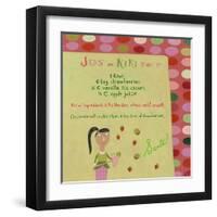 Strawberry-Kiwi Smoothie-Céline Malépart-Framed Art Print