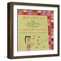 Strawberry-Kiwi Smoothie-Céline Malépart-Framed Art Print