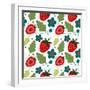 Strawberry Pattern-Ann Bailey-Framed Art Print