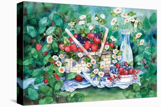 Strawberry Picnic-Kathleen Parr McKenna-Stretched Canvas