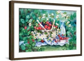 Strawberry Picnic-Kathleen Parr McKenna-Framed Art Print