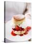 Strawberry Shortcake with Cream-null-Stretched Canvas