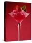 Strawberry Sorbet in a Stem Glass-Bodo A^ Schieren-Stretched Canvas