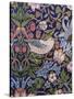 'Strawberry Thief' Curtain, 1883 (Printed Textile)-William Morris-Stretched Canvas