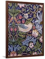 'Strawberry Thief' Curtain, 1883 (Printed Textile)-William Morris-Framed Giclee Print