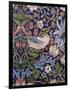 'Strawberry Thief' Curtain, 1883 (Printed Textile)-William Morris-Framed Giclee Print
