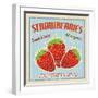 Strawberry Vintage Poster-radubalint-Framed Art Print