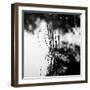 Straws Sticking Up from the Water in a River with Spiders Web-Henriette Lund Mackey-Framed Photographic Print
