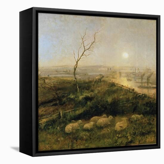 Strayed, a Moonlight Pastoral, 1878-Cecil Gordon Lawson-Framed Stretched Canvas