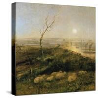 Strayed, a Moonlight Pastoral, 1878-Cecil Gordon Lawson-Stretched Canvas