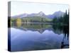 Strbske Pleso (Lake) and Peaks of Vysoke Tatry Mountains at Sunrise, Vysoke Tatry, Slovakia-Richard Nebesky-Stretched Canvas