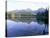 Strbske Pleso (Lake) and Peaks of Vysoke Tatry Mountains at Sunrise, Vysoke Tatry, Slovakia-Richard Nebesky-Stretched Canvas