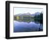 Strbske Pleso (Lake) and Peaks of Vysoke Tatry Mountains at Sunrise, Vysoke Tatry, Slovakia-Richard Nebesky-Framed Photographic Print