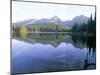 Strbske Pleso (Lake) and Peaks of Vysoke Tatry Mountains at Sunrise, Vysoke Tatry, Slovakia-Richard Nebesky-Mounted Photographic Print