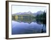 Strbske Pleso (Lake) and Peaks of Vysoke Tatry Mountains at Sunrise, Vysoke Tatry, Slovakia-Richard Nebesky-Framed Photographic Print